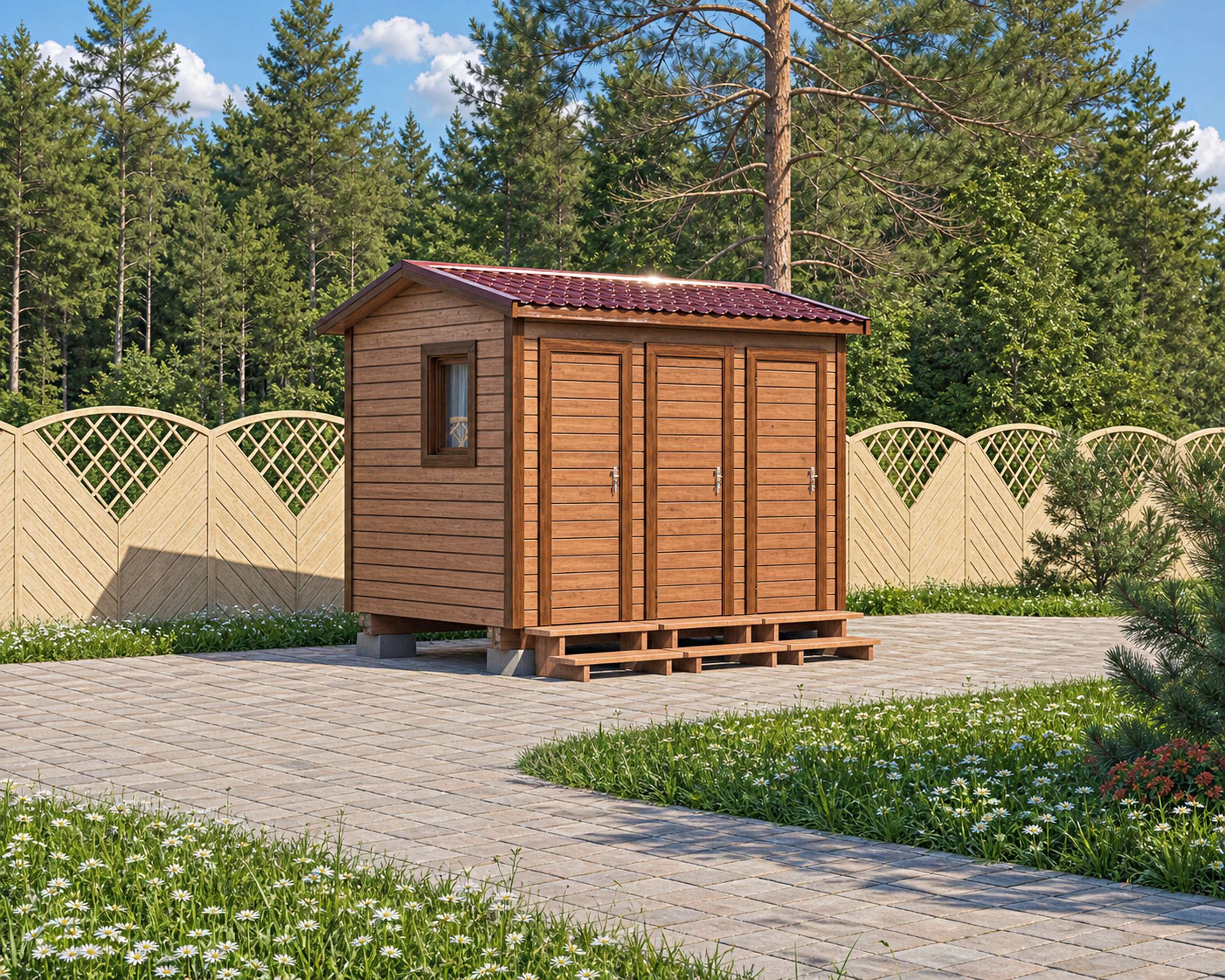 Хозблок для дачи Агата (Б)