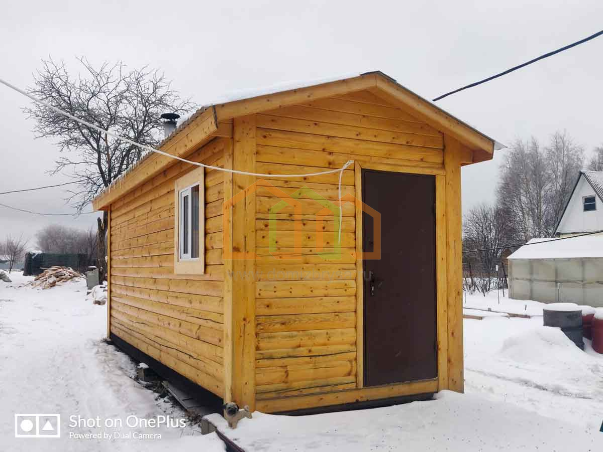 ПЕРЕВОЗНАЯ БАНЯ ИЗ БРУСА 6х2.3