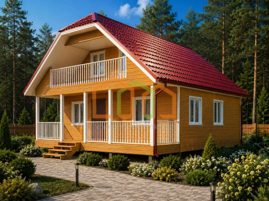 Дом из бруса 8х10