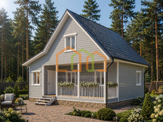 Каркасный дом 8х8