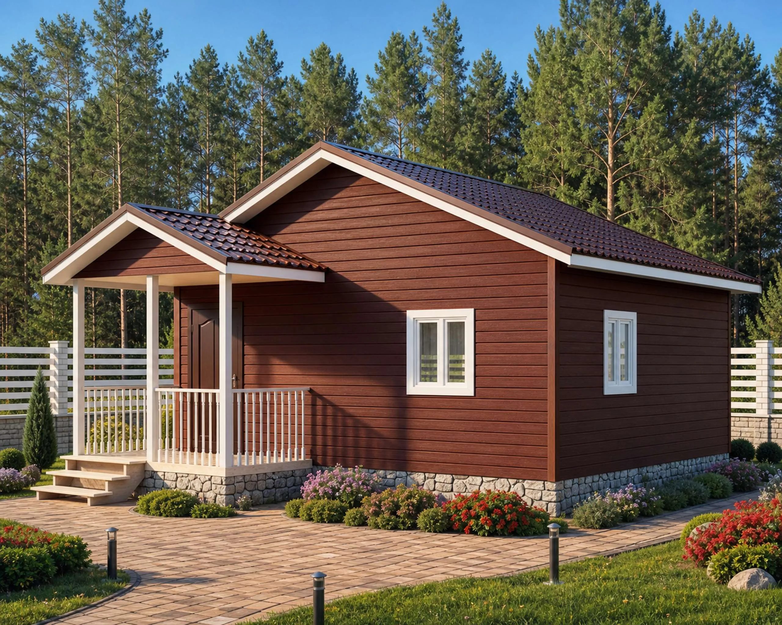Каркасный садовый домик Вяз-1